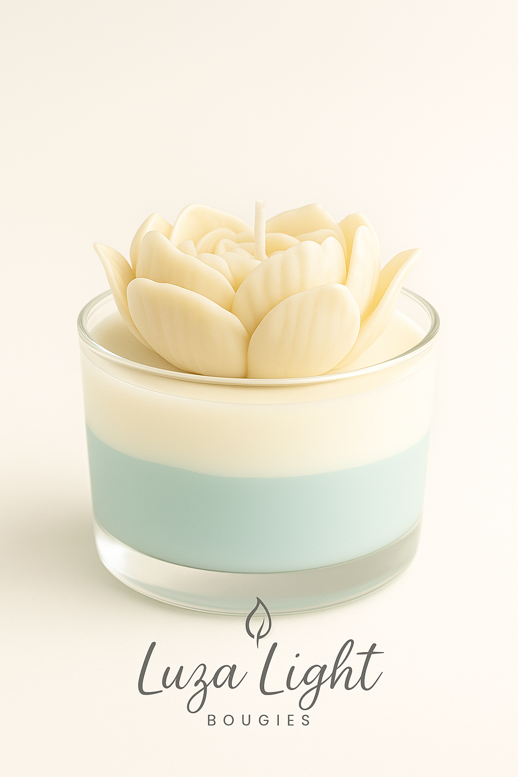 Bougie Parfumée Fleur de Cœur – Élégance & Douceur